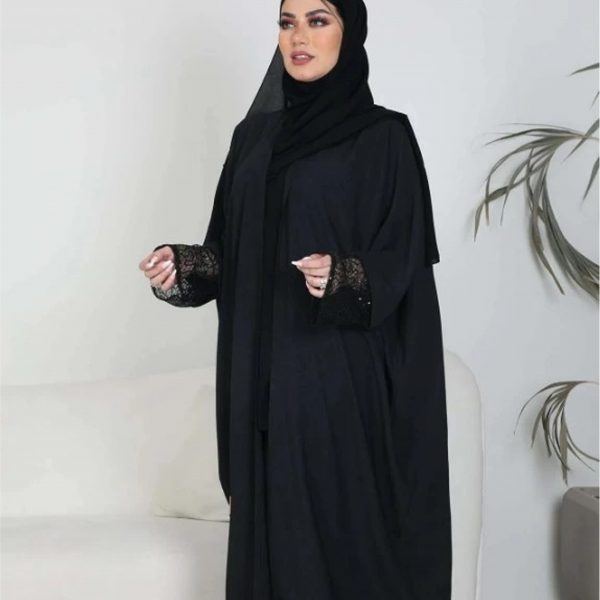 عباية كريب فاخر بدانتل