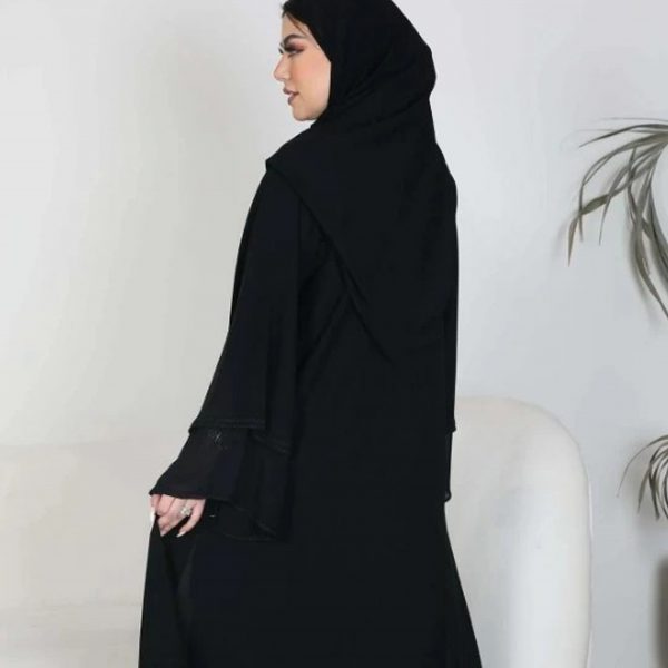 عباية طرحة كلوش طبقات تطريز